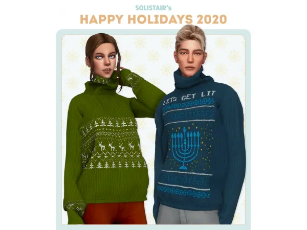 Maxis Match Happy Holidays 2020 by Solistair - The Sims 4 Custom Content