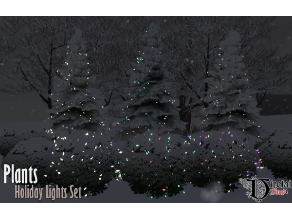 Alpha Holiday lights by simsfinds - The Sims 4 Custom Content