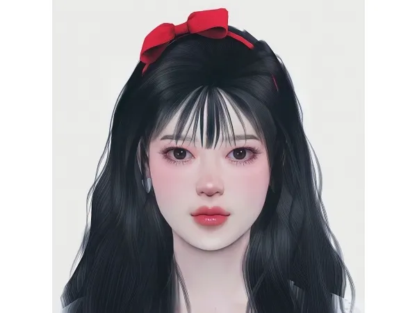 Alpha Hair Accessory 1st by simsfinds - The Sims 4 Custom Content