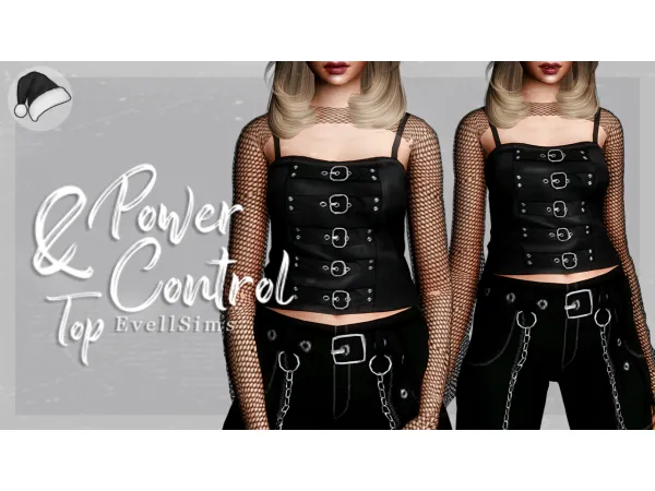 Alpha Evellu2019s Advent Calendar Day 22 Power Control Top - The Sims 4 Custom Content
