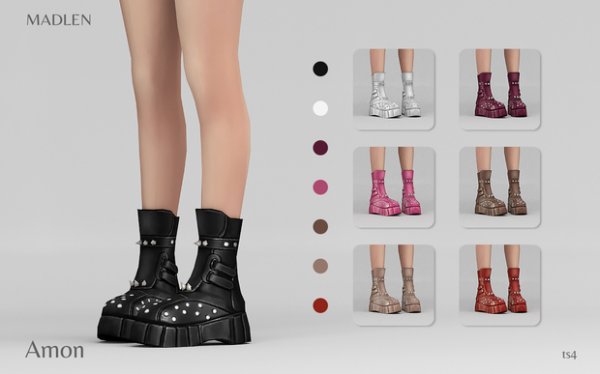 Maxis Match Madlen Amon Boots by madlensims - The Sims 4 Custom Content