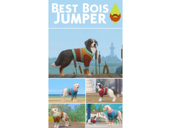 Maxis Match Best Bois Jumper Missed Opportunity 88 by Kiwisim4 - The Sims 4 Custom Content