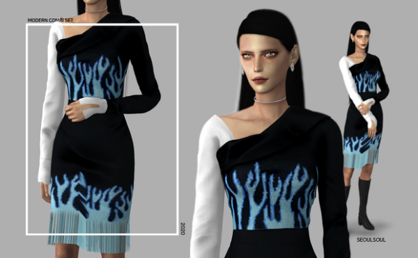 Maxis Match Modern Combi Set by simsfinds - The Sims 4 Custom Content