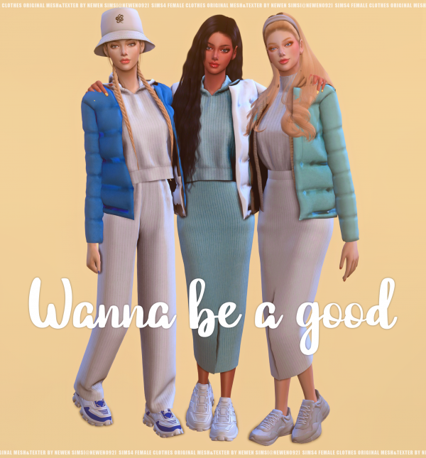 Alpha Wanna be a good set [뉴엔] by simsfinds - The Sims 4 Custom Content