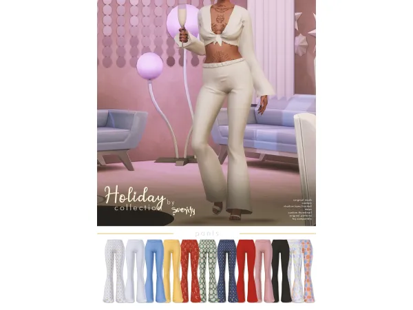 Maxis Match Holiday Collection Pants01 by serenity-cc - The Sims 4 Custom Content