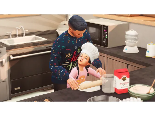 Maxis Match The Night Before Christmas Posepack - The Sims 4 Custom Content