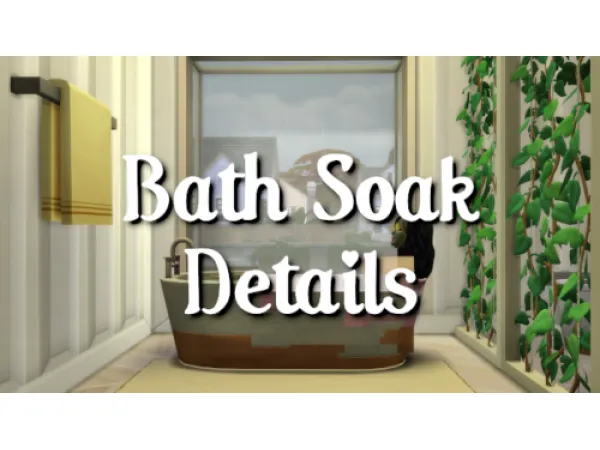 Alpha Bath Soak Details by simsfinds - The Sims 4 Custom Content
