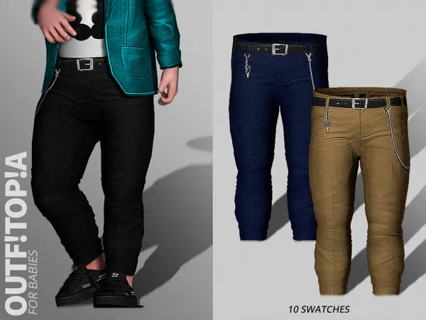 Alpha outfitopia blacking pants toddler by outfitopia - The Sims 4 Custom Content