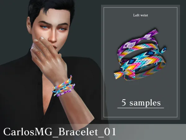 Alpha CarlosMG_Bracelet_01 by thesimsresource - The Sims 4 Custom Content