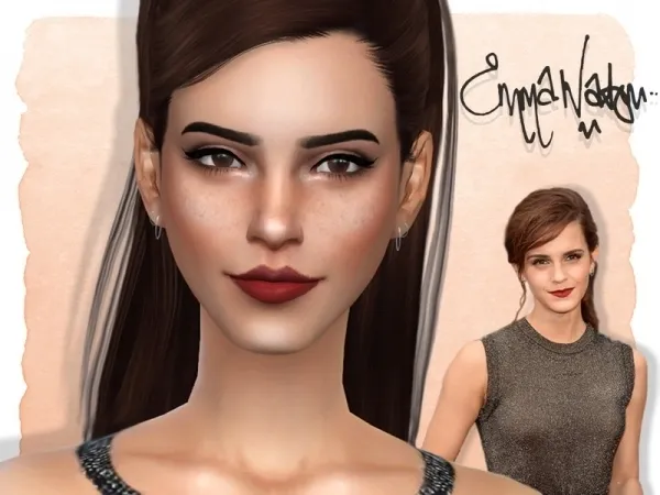 Alpha Jolea's Emma Watson by thesimsresource - The Sims 4 Custom Content