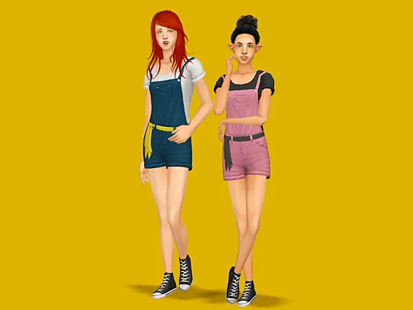3t2 Pets Overalls by simsfinds - The Sims 2 Custom Content
