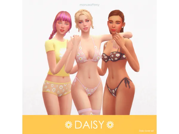 Maxis Match Daisy lover set by manueaPinny - The Sims 4 Custom Content