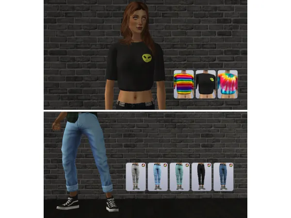 4t2 Rainbow Collection Part One by simsfinds - The Sims 2 Custom Content