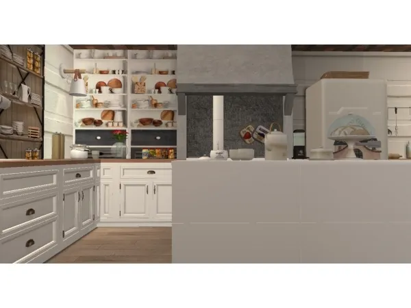 Beachy Country Cottage Dec 2020 by simsfinds - The Sims 2 Custom Content