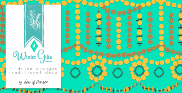 Alpha Winter Gifts dried oranges traditional deco by simsfinds - The Sims 4 Custom Content