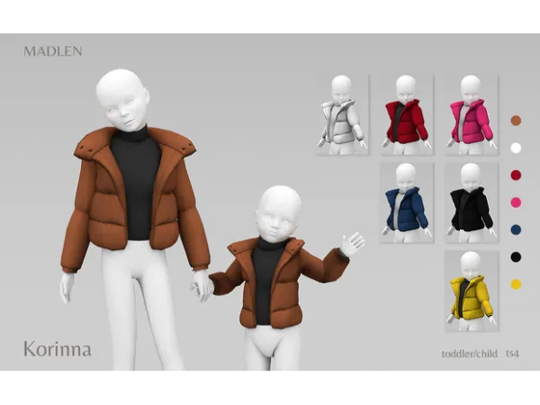 Maxis Match Madlen Korinna Jacket (Toddler Child) by Madlen - The Sims 4 Custom Content