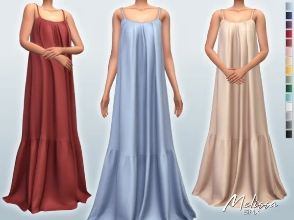 Mix Sifix's Melissa Dress by thesimsresource - The Sims 4 Custom Content