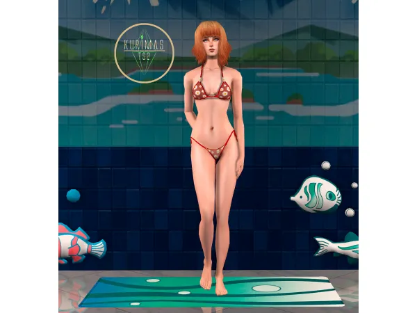 Kurimas 4t2 Bikini by simsfinds - The Sims 2 Custom Content