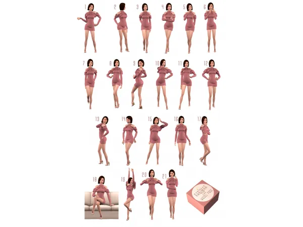 Kurimas Model Pose by simsfinds - The Sims 2 Custom Content