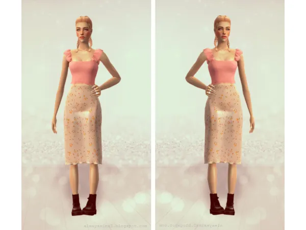 Serenity Noemi Top by simsfinds - The Sims 2 Custom Content