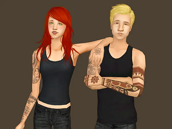 TSM Tattoo Overlays by simsfinds - The Sims 2 Custom Content