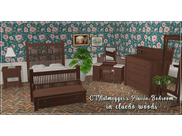 CTNutmeggers Prairie Bedroom by simsfinds - The Sims 2 Custom Content
