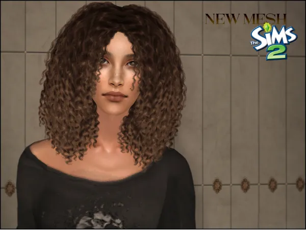 Hair N001F SecretGarden by simsfinds - The Sims 2 Custom Content