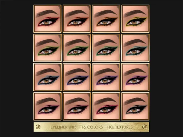 Maxis Match JUL_HAOS [COSMETICS] EYELINER 85 - The Sims 4 Custom Content