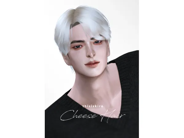 Alpha Kiro_Cheese Hair by simsfinds - The Sims 4 Custom Content