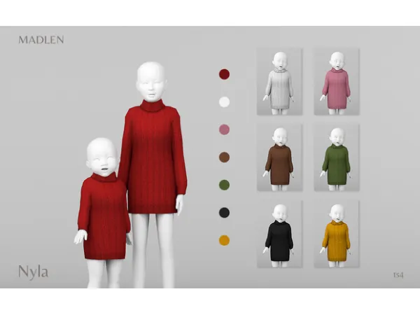 Maxis Match Madlen Nyla Dress (Toddler Child) by Madlen - The Sims 4 Custom Content