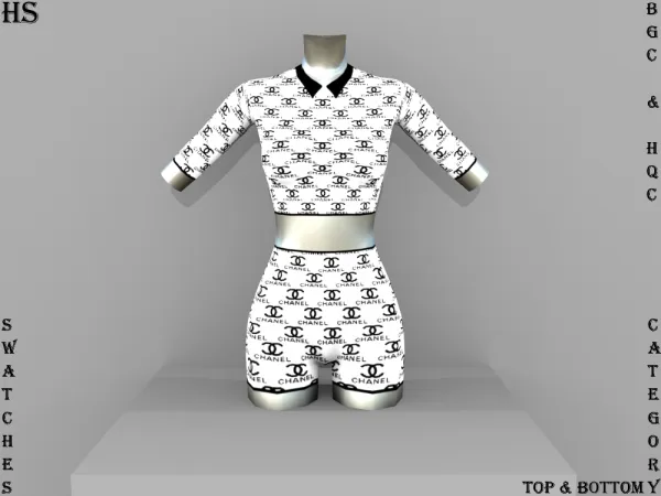 Alpha CHANEL set by simsfinds - The Sims 4 Custom Content