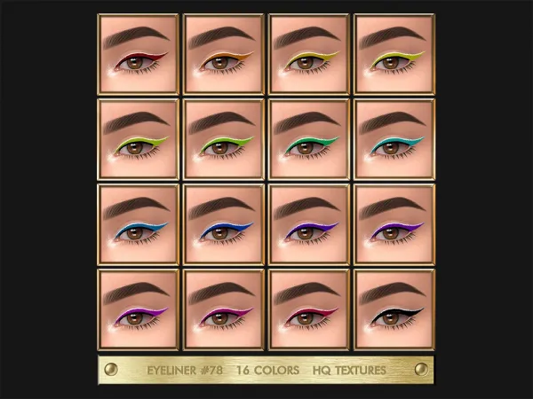 Alpha JUL_HAOS [COSMETICS] [CC2020] EYELINER 78 by jul_haos - The Sims 4 Custom Content