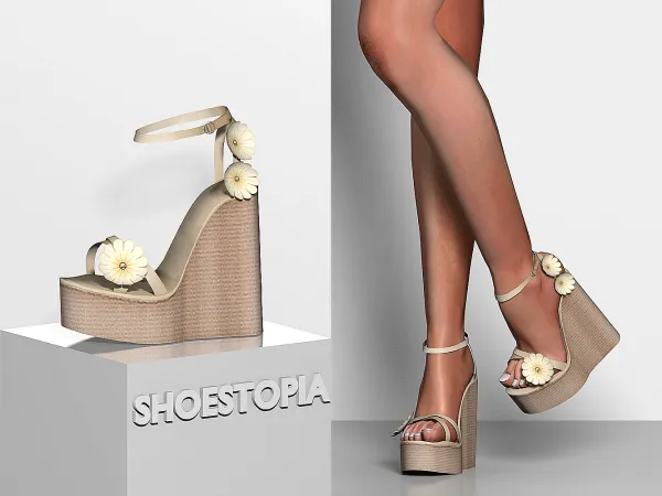 Alpha Cosmos Sandals by shoestopia - The Sims 4 Custom Content