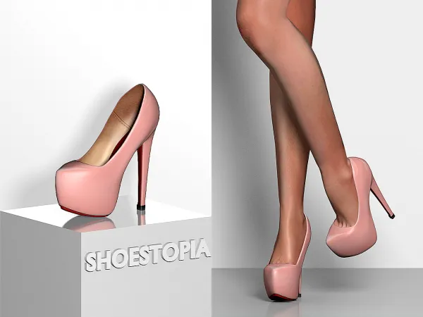 Alpha Donna High Heels by shoestopia - The Sims 4 Custom Content