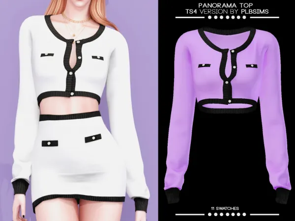 Alpha Panorama Top by plbsims - The Sims 4 custom content