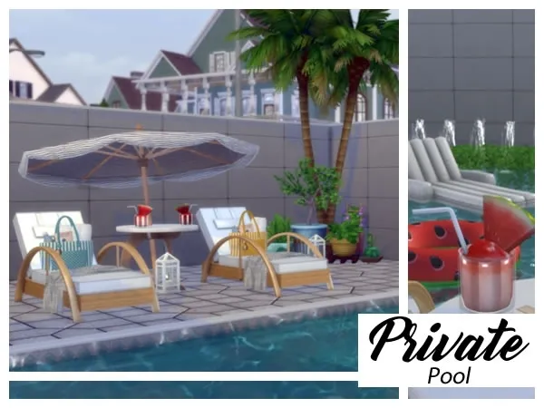 Alpha Private Pool by Architecture_Sims - The Sims 4 Custom Content