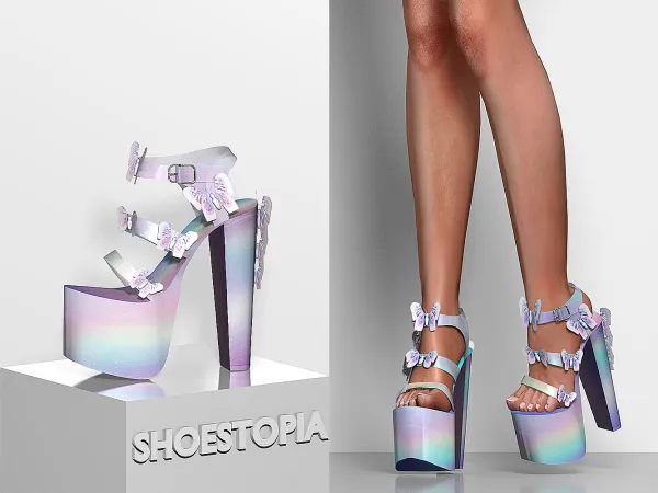 Alpha Fly Away High Heels by shoestopia - The Sims 4 custom content