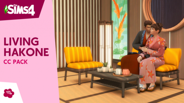 Maxis Match Living Hakone Stuff Pack by simsfinds - The Sims 4 Custom Content