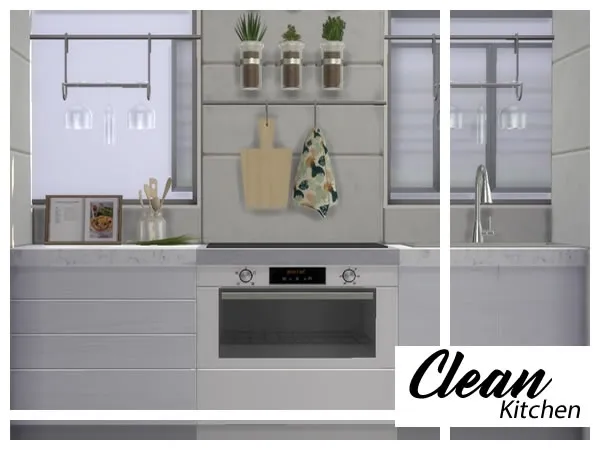 Alpha Clean Kitchen - The Sims 4 Custom Content