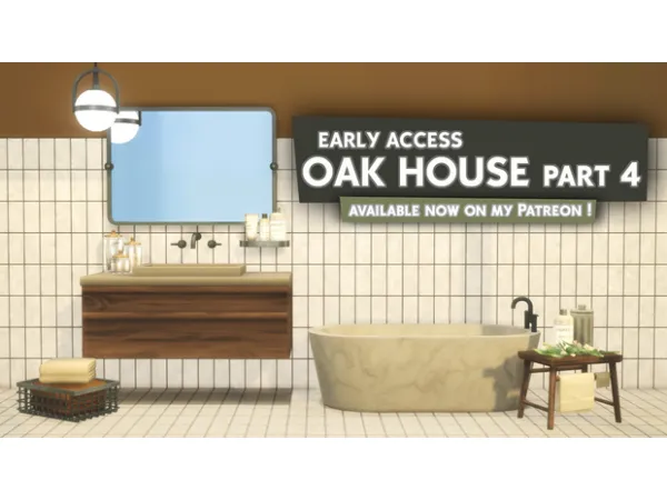 Maxis Match OAK HOUSE January review by Pierisim - The Sims 4 Custom Content