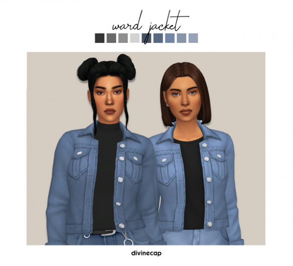 Maxis Match ward jacket by simsfinds - The Sims 4 Custom Content