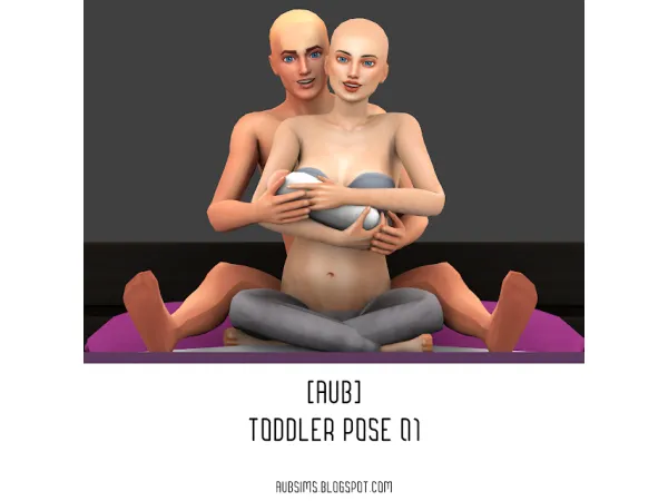 Mix [AuB] Toddler Pose 01 by AuB_Sims - The Sims 4 Custom Content