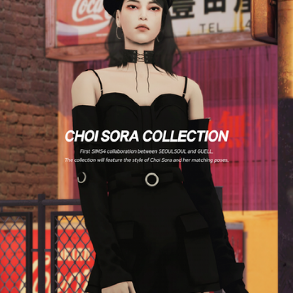 Mix [Collaboration With GUELL] Choi Sora Collection 01 by simsfinds - The Sims 4 Custom Content