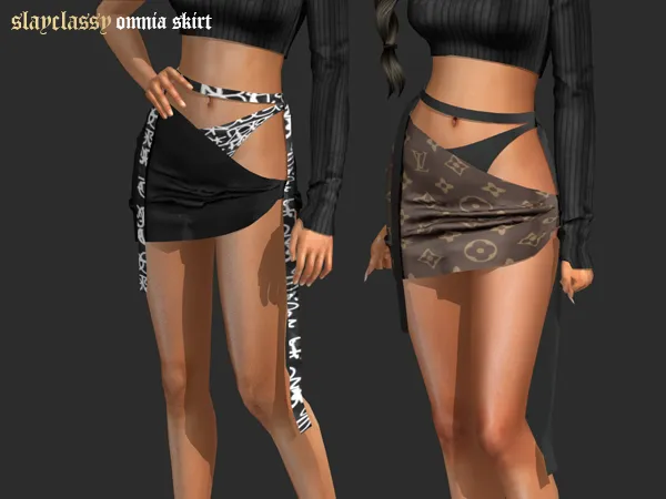 Alpha SC123 Omnia skirt by slayclassy - The Sims 4 Custom Content