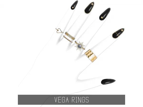 Alpha VEGA RINGS - The Sims 4 Custom Content