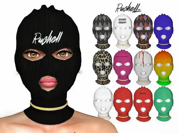 Alpha BAD GIRL MASKCAP - The Sims 4 Custom Content