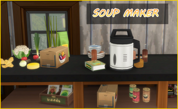 Maxis Match SOUP MAKER (VERSION 05) by simsfinds - The Sims 4 Custom Content
