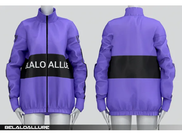 Alpha Simple oversized jacket dress Belaloallure Sheera by simsfinds - The Sims 4 Custom Content