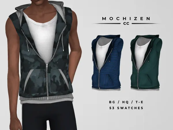 Mochizen CC - his hoodie with tank top