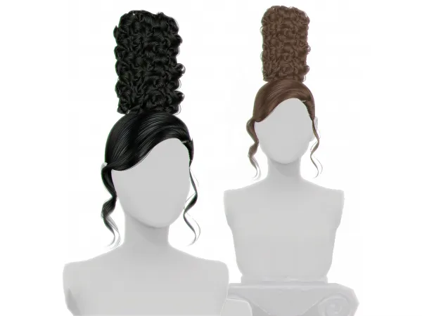 Alpha Gramsims Monet Bun by gramsims - The Sims 4 Custom Content